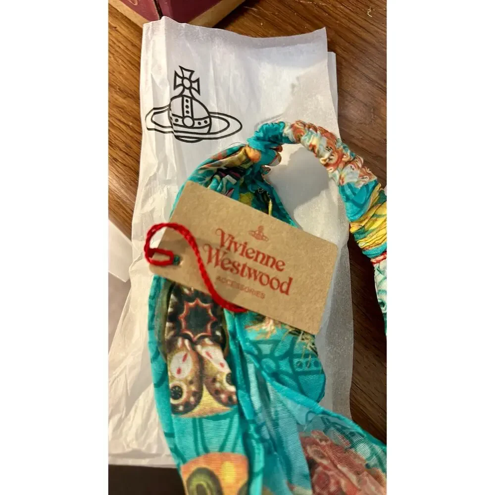 Vivienne Westwood floral headband Turquoise